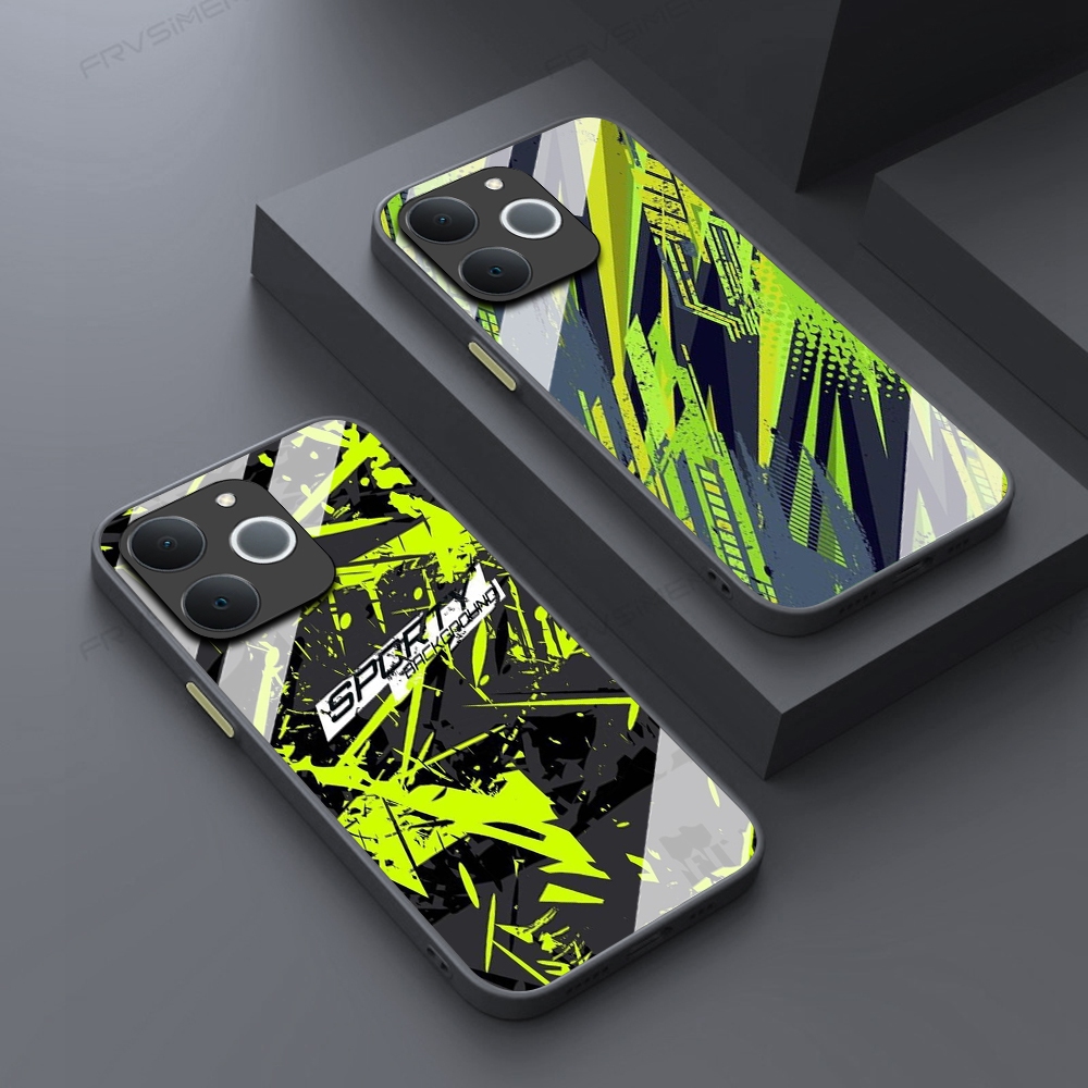 [RR9] SoftGlass Kaca HardCase 2D สําหรับRealme Note 70/Note 70T/Narzo 80 Lite 4Gแฟชั่นล่าสุดKesingปล