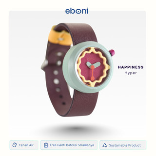 Eboni Jam Tangan Kayu Happiness - Hyper