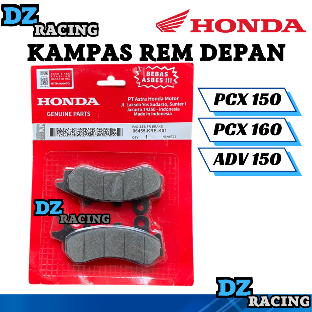 ผ้าดิสเบรค 06455-KRE-K01 ดิสเบรคหน้า PCX ADV