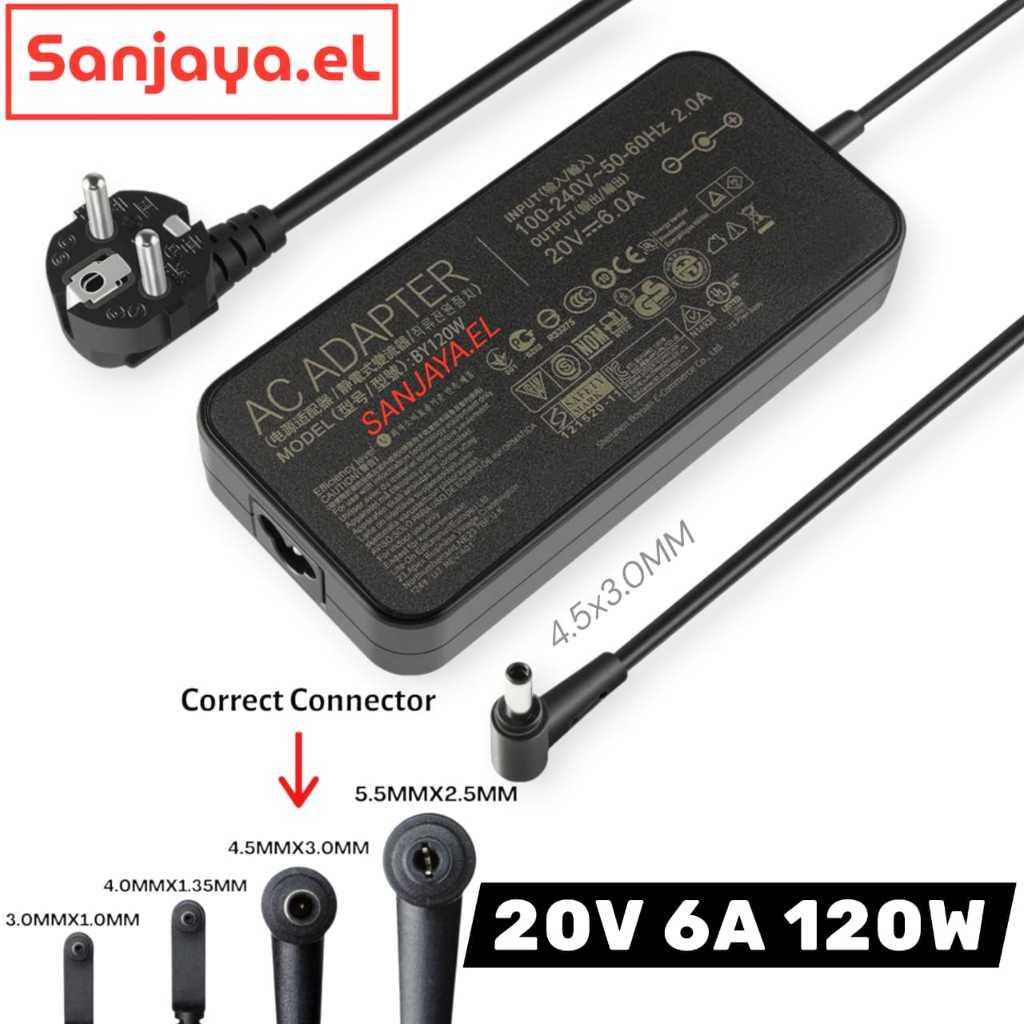 ASUS ADP-120VH B ADP-120CH B A17-120P2A 20V-6A 120W ต้นฉบับที่ชาร์จแล็ปท็อป ADAPTER