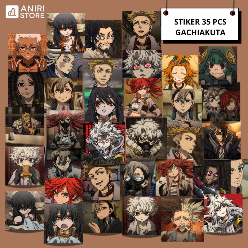 Gachiakuta สติ๊กเกอร์อนิเมะ Rudo Surebrec 35 ชิ้น