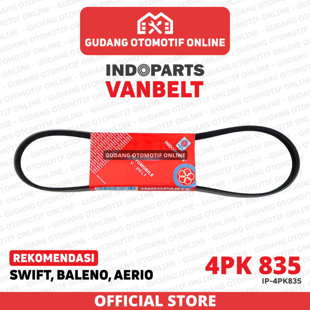 Vanbelt Fanbelt Swift Baleno Aerio 4PK 835 Indoparts