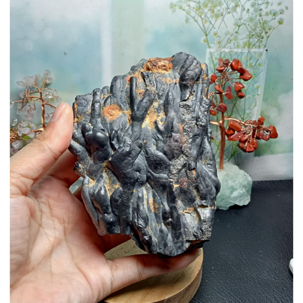 หยาบธรรมชาติ / เหล็กไหลบริสุทธิ์ดิบ เฮมาไทต์ (3)