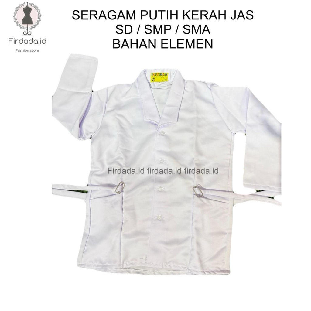 เสื้อแจ็คเก็ตสีขาว / เสื้อหัวเข็มขัดสีขาวขนาดที่สมบูรณ์สําหรับองค์ประกอบ SCHOOL, MIDDLE SCHOOL และสู