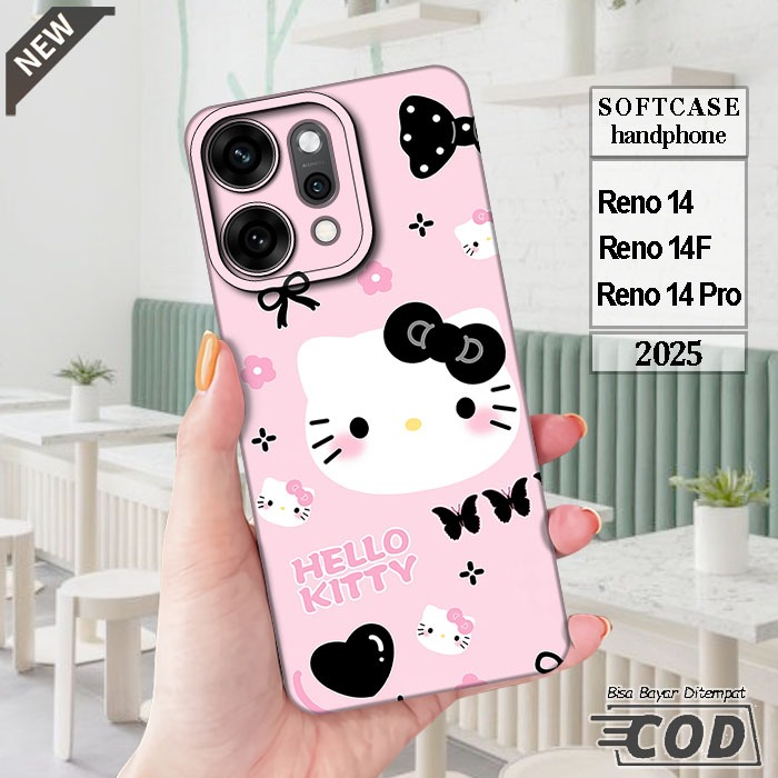 เคส OPPO RENO 14 _OPPO RENO 14F _OPPO RENO 14 PRO _เคสซิลิโคนสีดําใสยืดหยุ่นสุดเท่