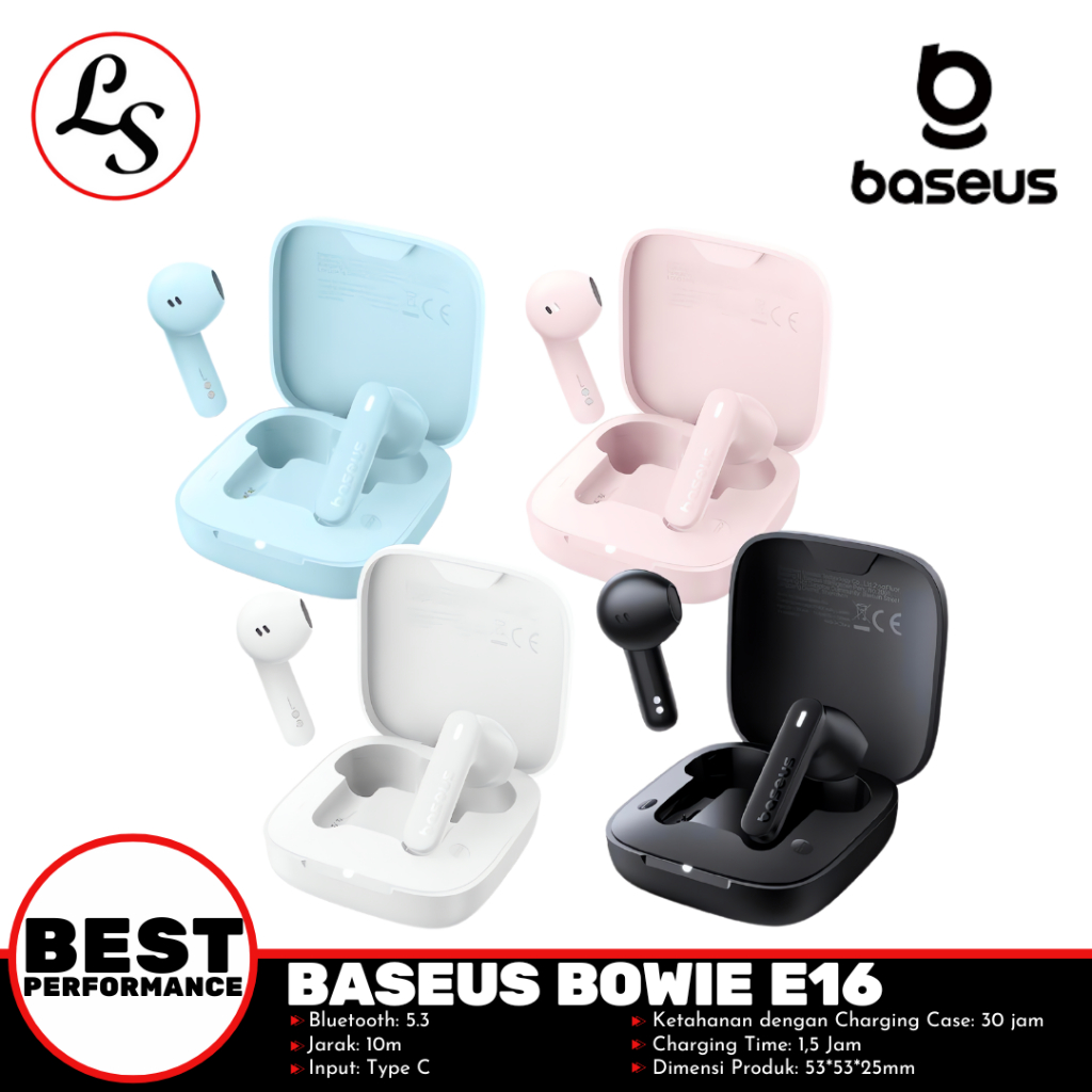 BASEUS TWS Bowie E16 หูฟังไร้สาย True หูฟัง