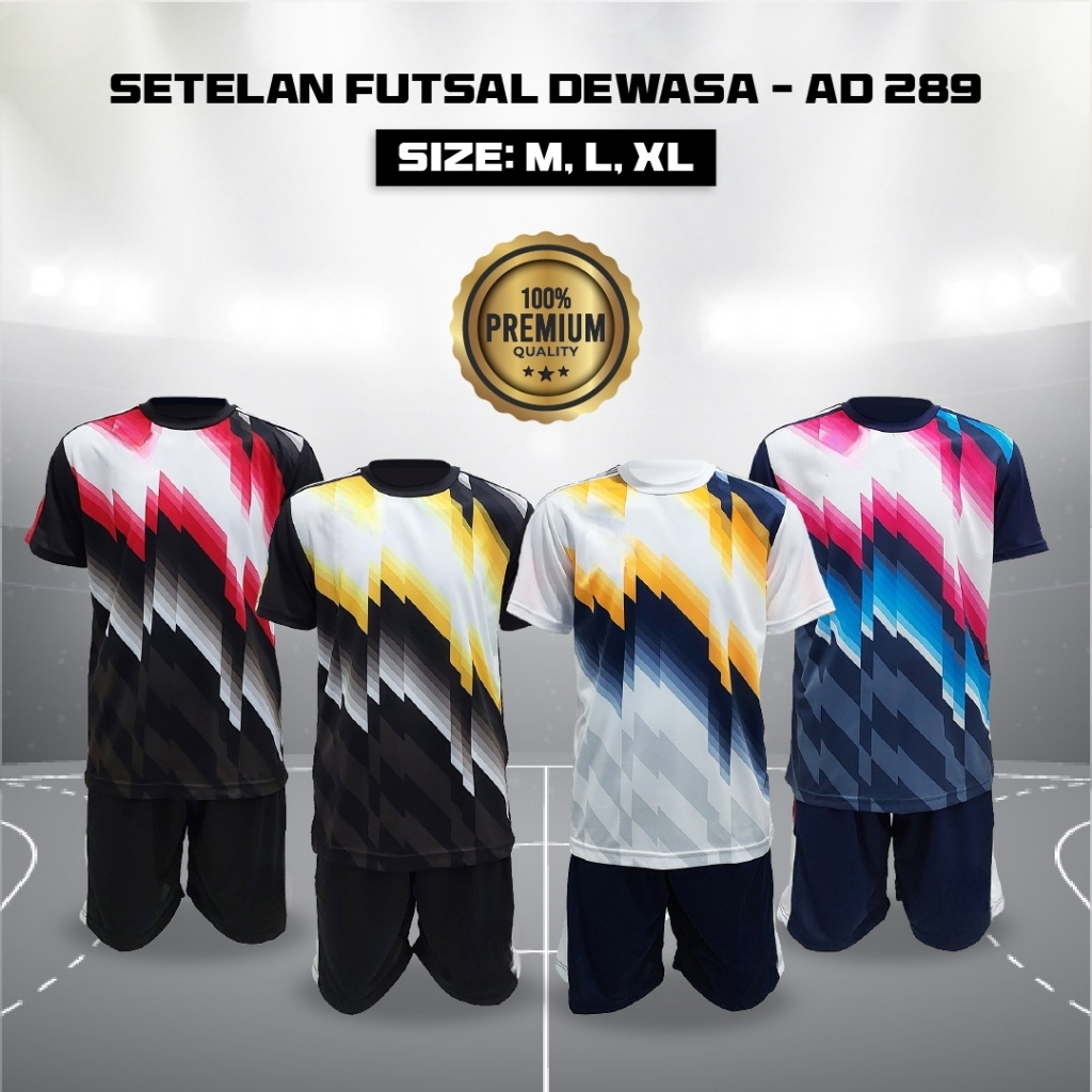 ADULT FUTSAL SET เสื้อฟุตบอลพิมพ์ลาย AD 289