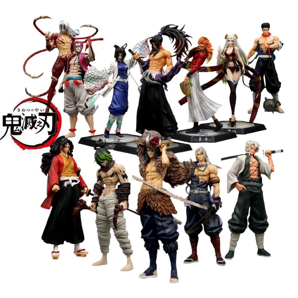 Action Figure demon slayer Inosuke Douma Kokushibou Yoriichi Tsugikuni Gyutaro Kaki kimetsu no yaiba
