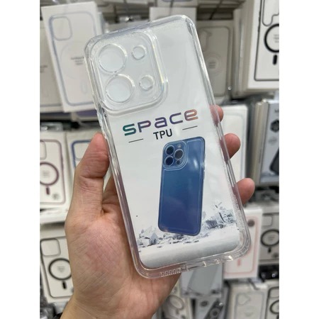 A - Softcase Space TPU XIAOMI REDMI 15 15C / POCO C85 บนปลอก TPU ใส Pro กล้องสีดําสีดํานุ่มเคสซิลิโค