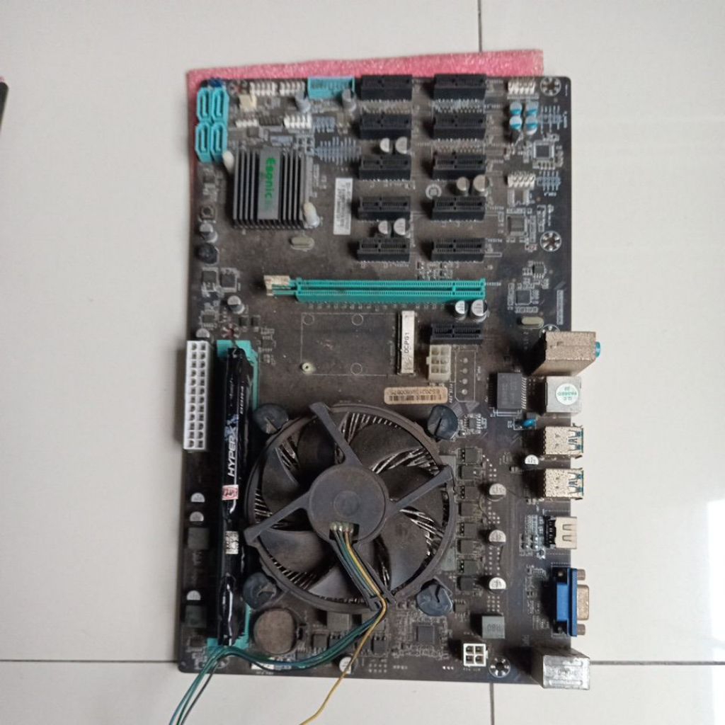 TOTAL เมนบอร์ด DEAD MOTHERBOARD esonic B250 BTC GLADIATOR ES