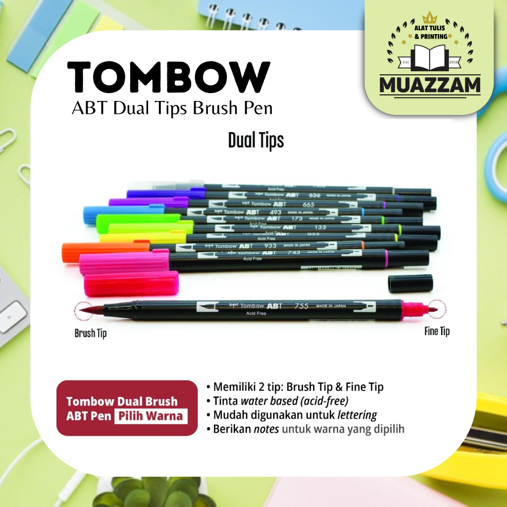 Tombow ABT Dual Brush Pen Art Maker Tombow ABT Dual Brush Pen ต่อ 1 pcs WAREHOUSE CLEARANCE