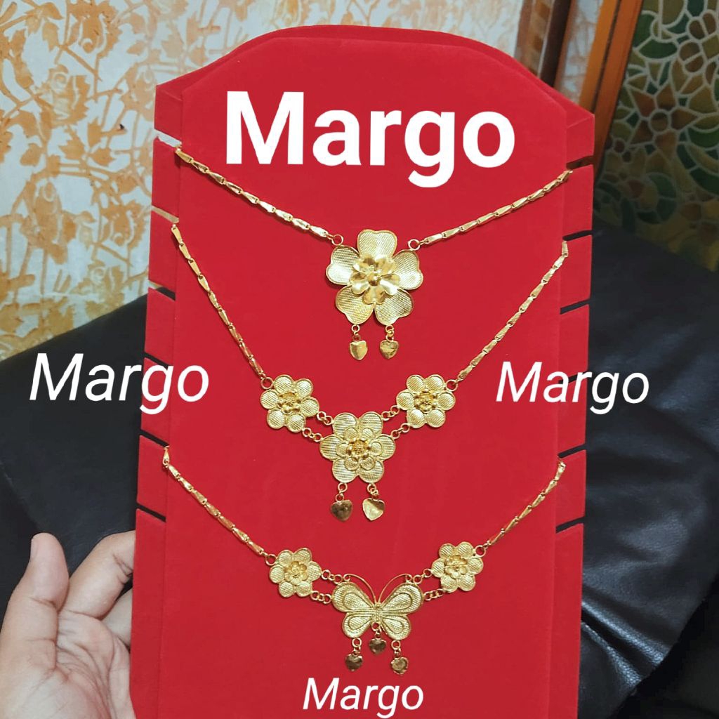 สร้อยคอข้าวจานทอง 24k. เลงธ 45 & 60ซม