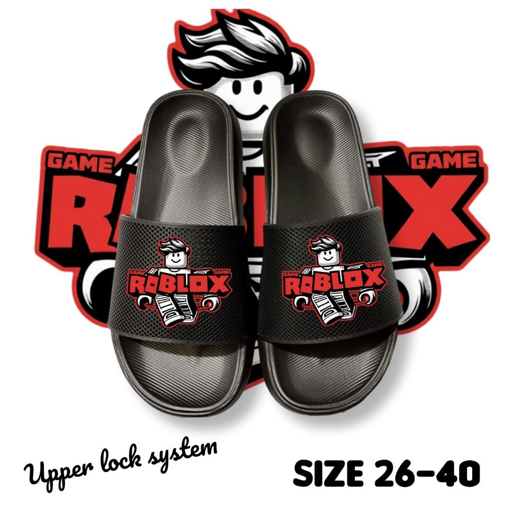 โรบ็อกซ์ เกม รองเท้าแตะเด็กชายตัวละครออนไลน์ขนาด 26-30 อินเทรนด์เบาและนุ่ม
