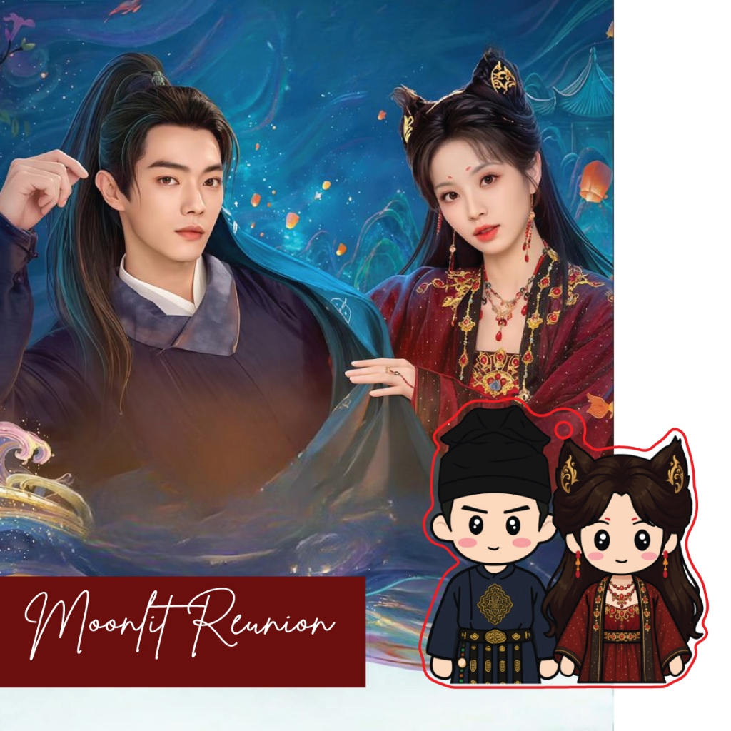 GANTUNGAN พวงกุญแจอะคริลิค CDrama Moonlit Reunion