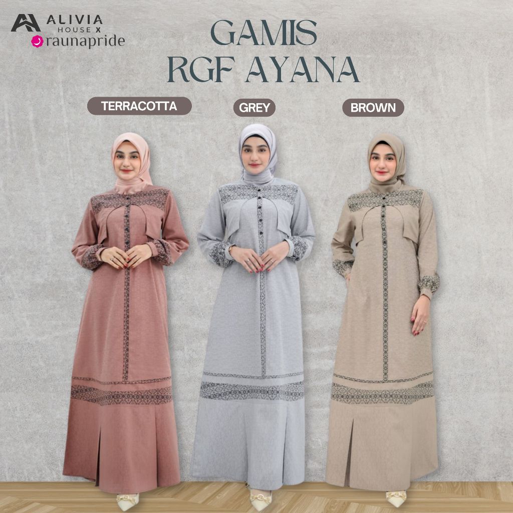 Alivia Collection อย่างเป็นทางการ x RaunaPride Gamis RGF Ayana Gamis ผู้ใหญ่ Ayana Raunapride หรูหรา
