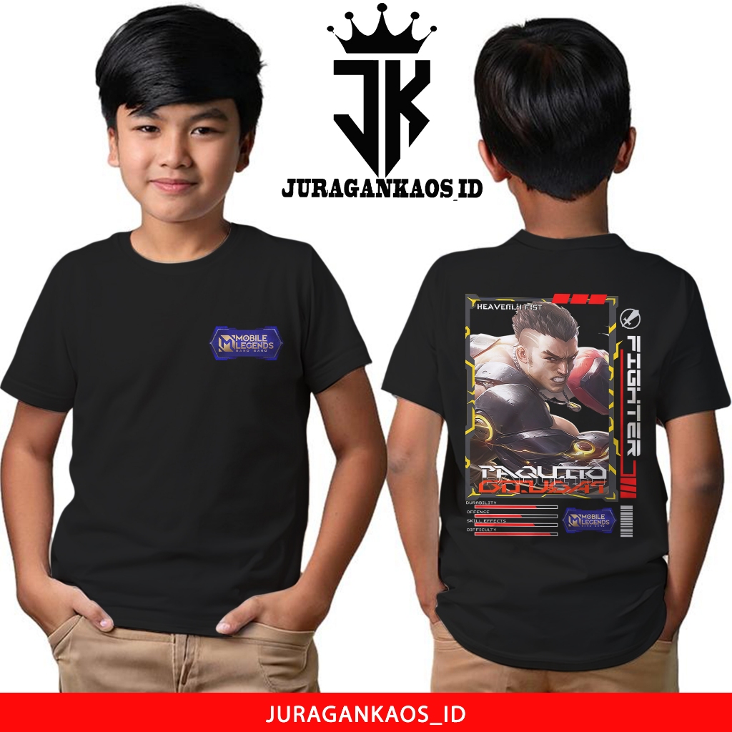 KATUN JuraganKaos ตํานานมือถือสําหรับเด็ก Paquito Underground Boxer Motif ใหม่ - เสื้อยืดเด็กอายุ 1 