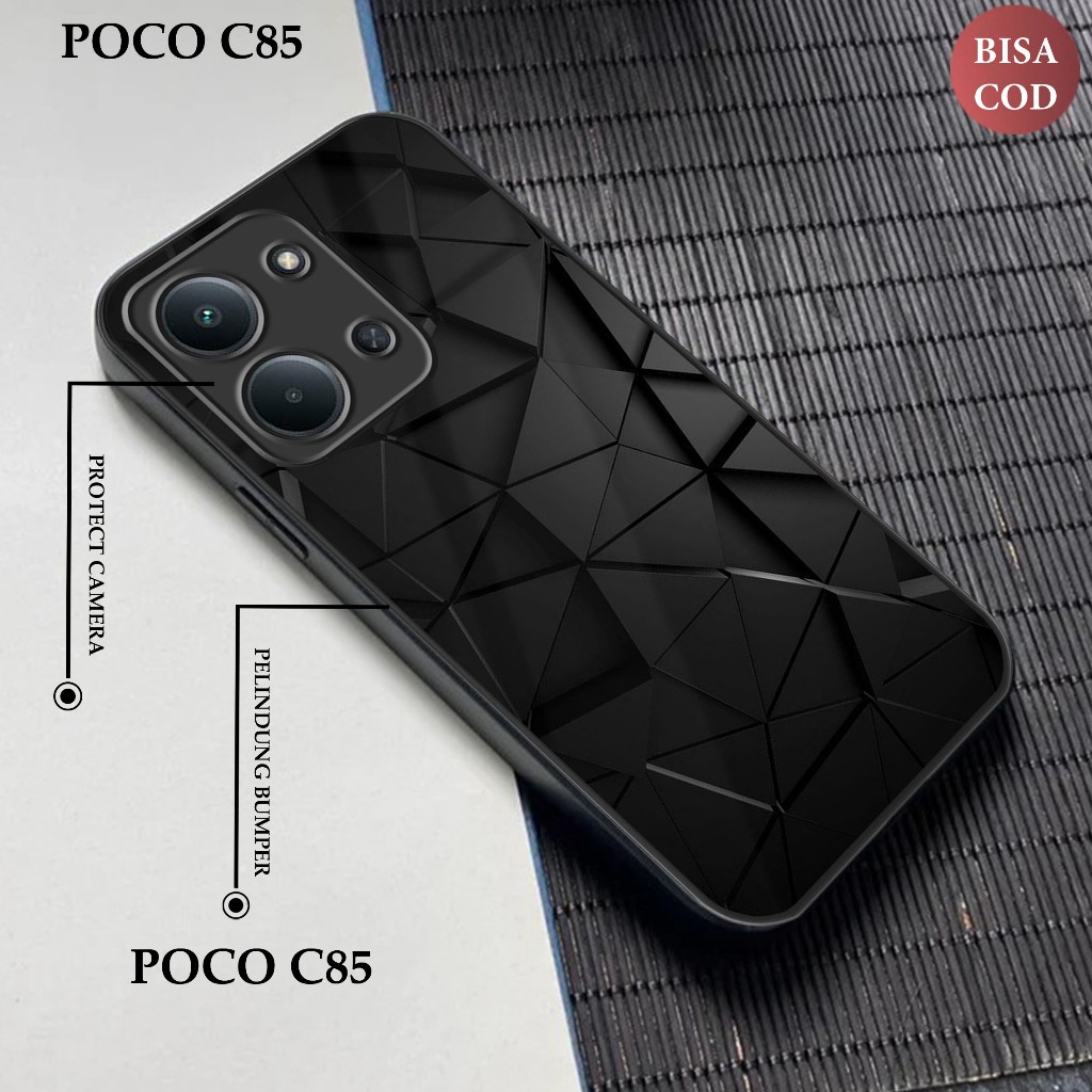 POCO C85 เคส POCO C85 Body และเคสป้องกันกล้อง Glossy Softcase POCO C85 CP2085