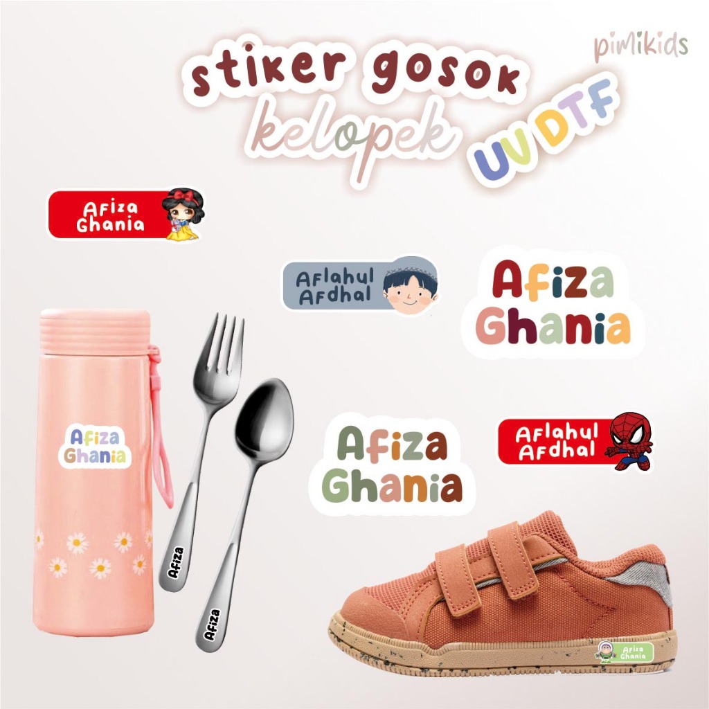 SCRUB STICKERS - สติ๊กเกอร์ยูวี DTF - กันน้ํา STIEKR