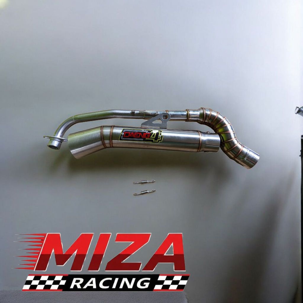 ชุดท่อ Daeng Sai 4 สแตนเลส สําหรับ XRM Wave Smash Raider