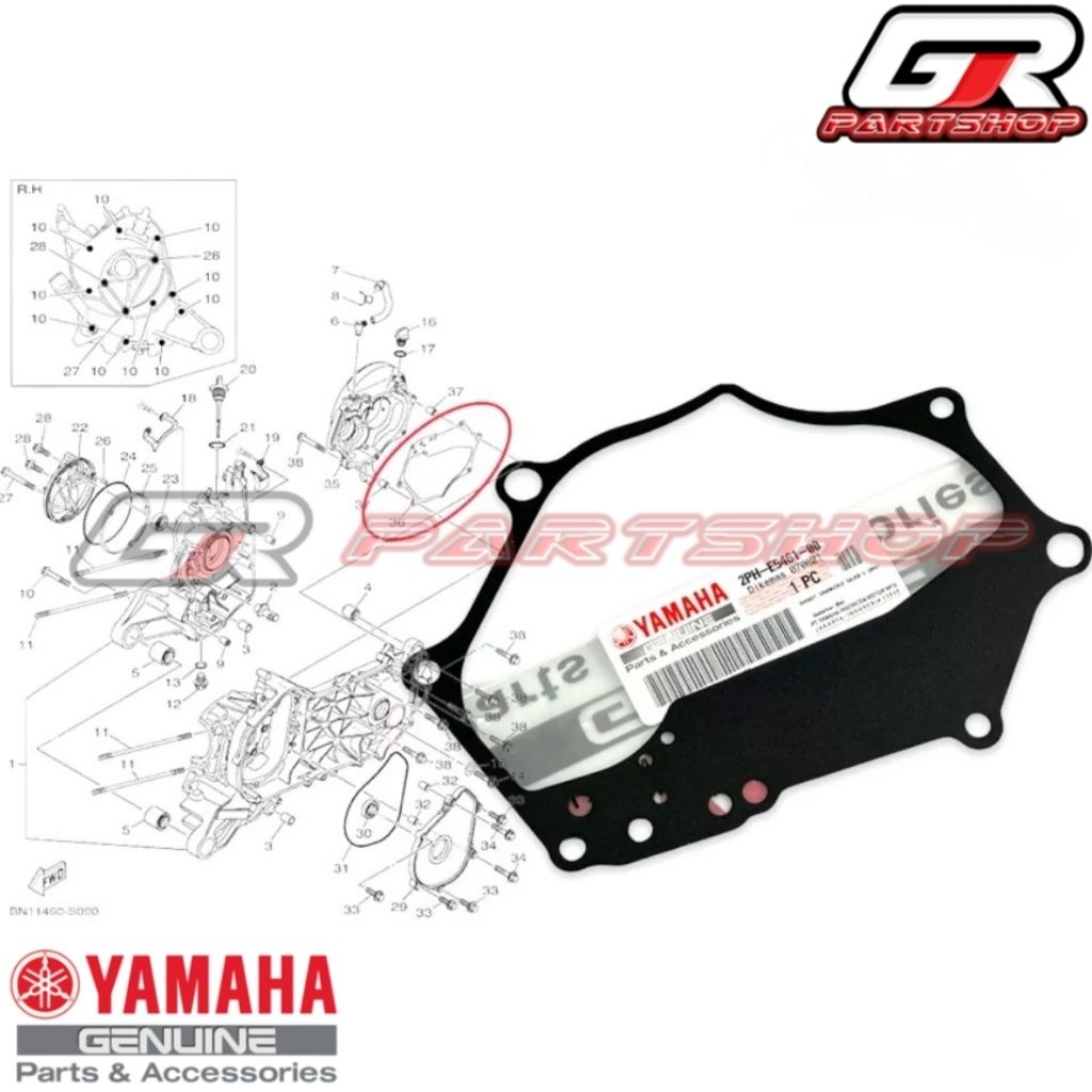 MIO M3 SZ SOUL GT 125 FINO FI 125 FINO GRANDE XRIDE 125 ORIGINAL YGP YAMAHA PEKING PERPAK GEARBOX GE