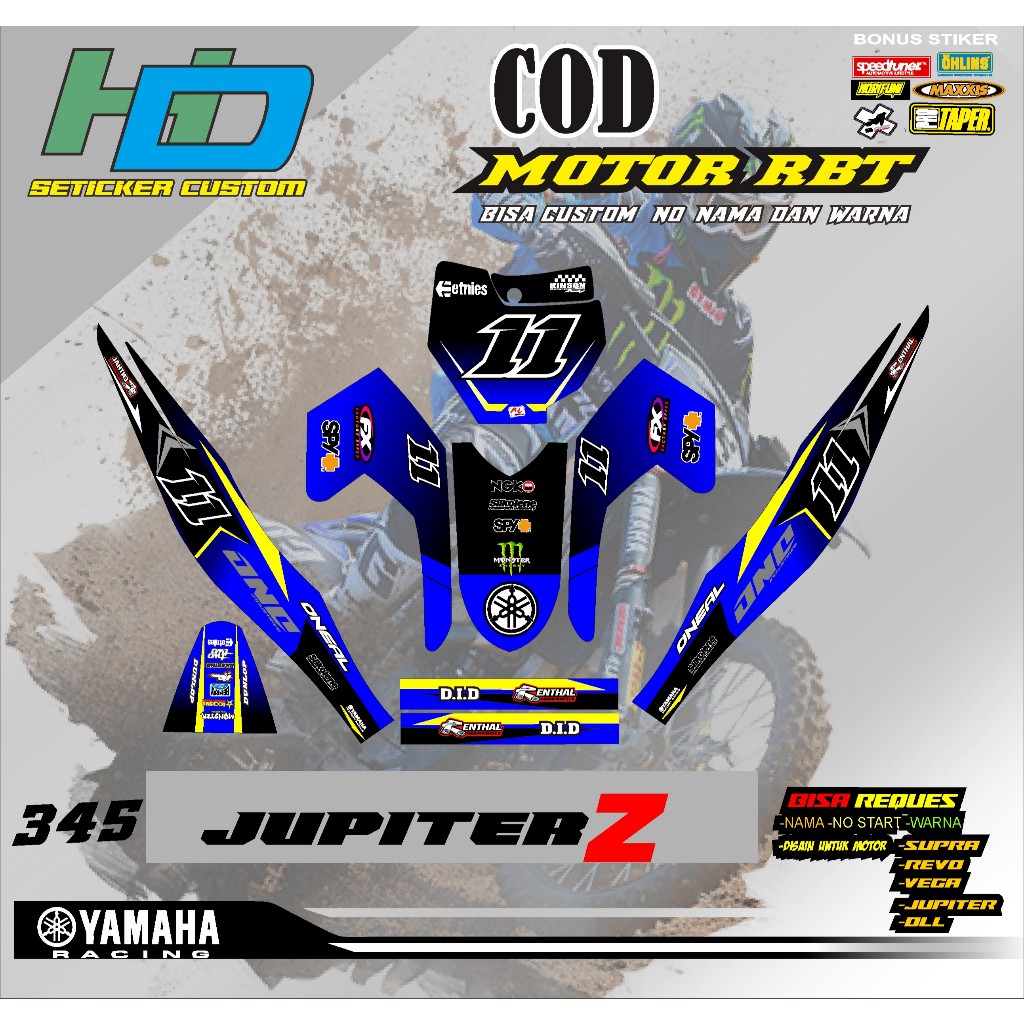 สติ๊กเกอร์แถบ RBT สําหรับ JUPITER Z SEMI FULL BODY MOTORCYCLE, ใหม่ล่าสุด, Most VIRAL, MOST COMPLETE