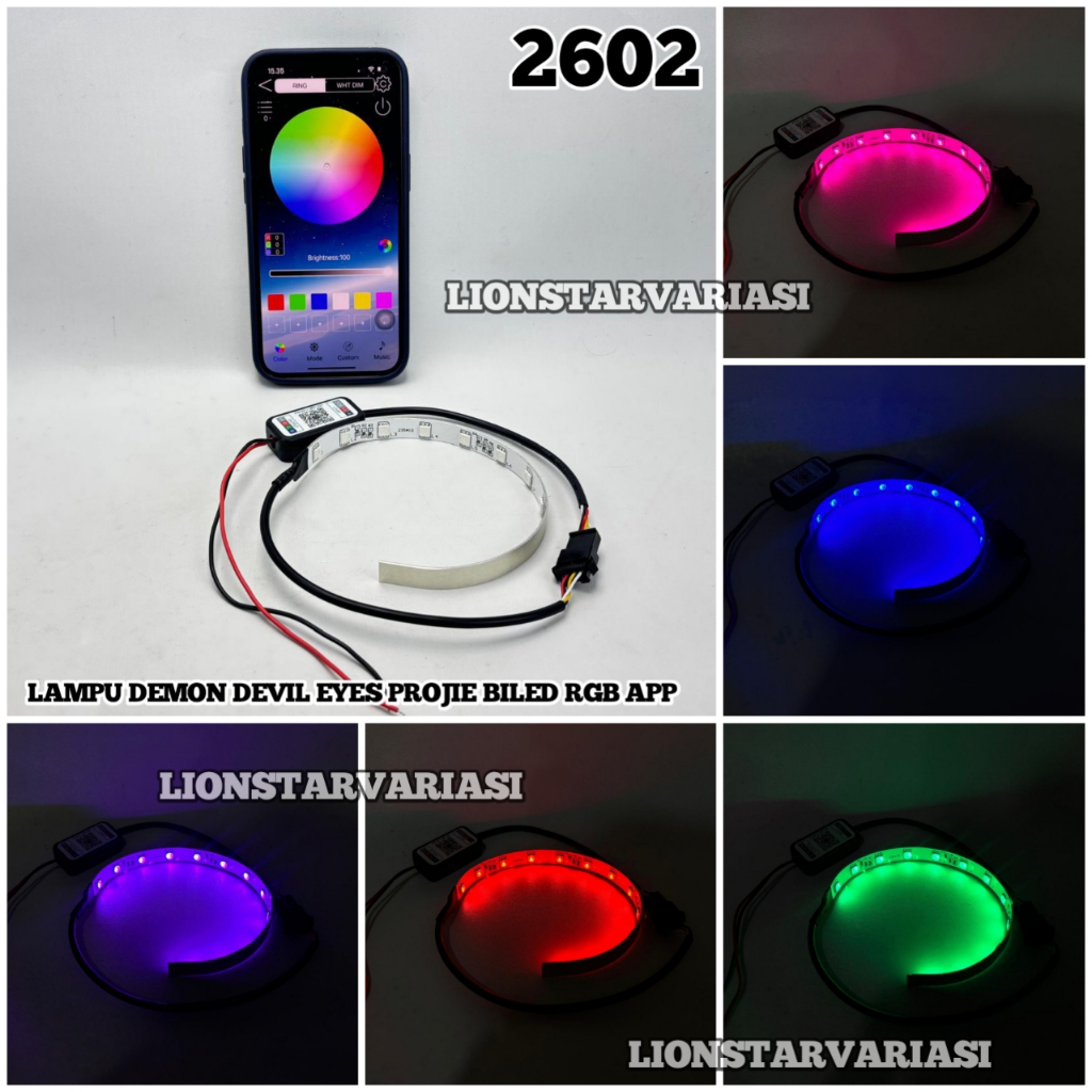Demon Devil Eyes Projector Bild Matrix RGB APP HP Android IOS Bluetooth Devil RGB Biled