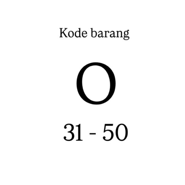 รายการ CODE O31- O50