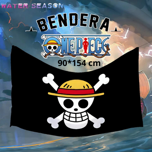 90*154 CM One Piece Flag One Piece Pirate Logo Flag JOLLY ROGER One Piece Flag