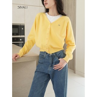 SIVALI Cloud Knit Cardigan - Basic V-Neck Kardigan Knitwear Korean Atasan Wanita - Outer Rajut Lengan Panjang