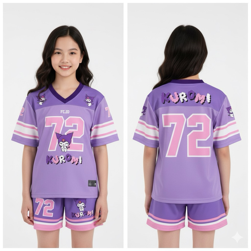 ชุดเจอร์ซีย์ Kuromi Kids (2-10 ปี)