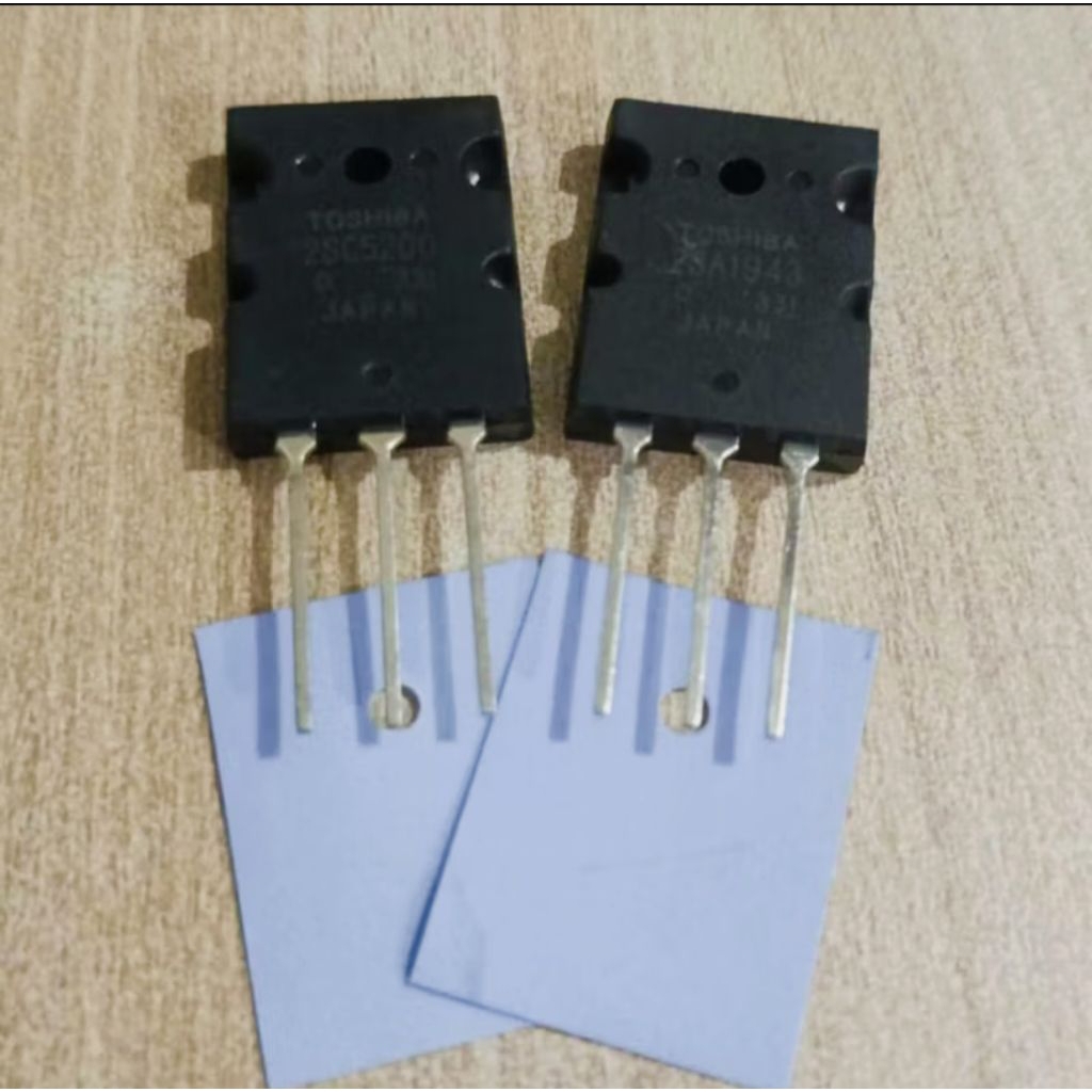 ทรานซิสเตอร์ Toshiba 2SC5200 และ 2SA1943 พร้อมชุดยาง 331 ของแท้จากญี่ปุ่น