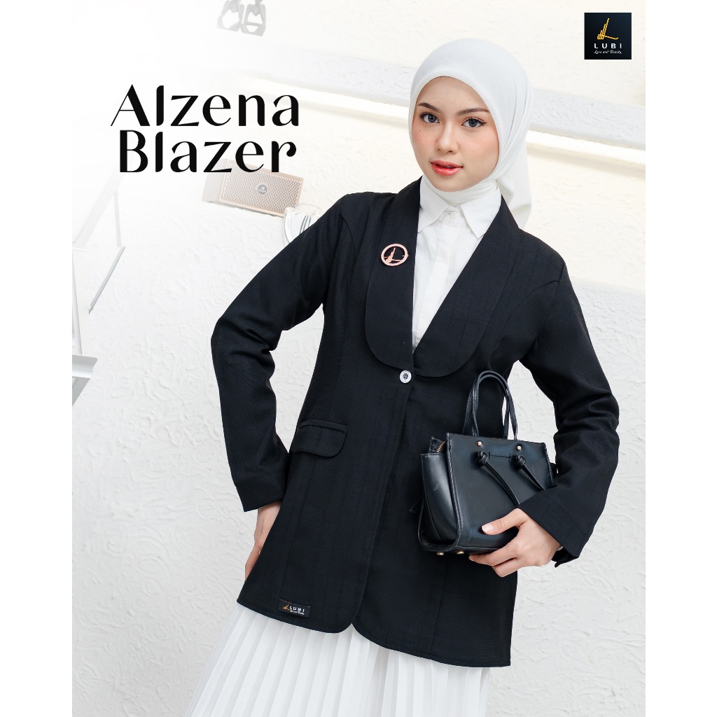 Alzena Blazer Lubi Outer Linen Womens Blazer เบลเซอร์ทํางานผู้หญิง Eid Blazer 2026