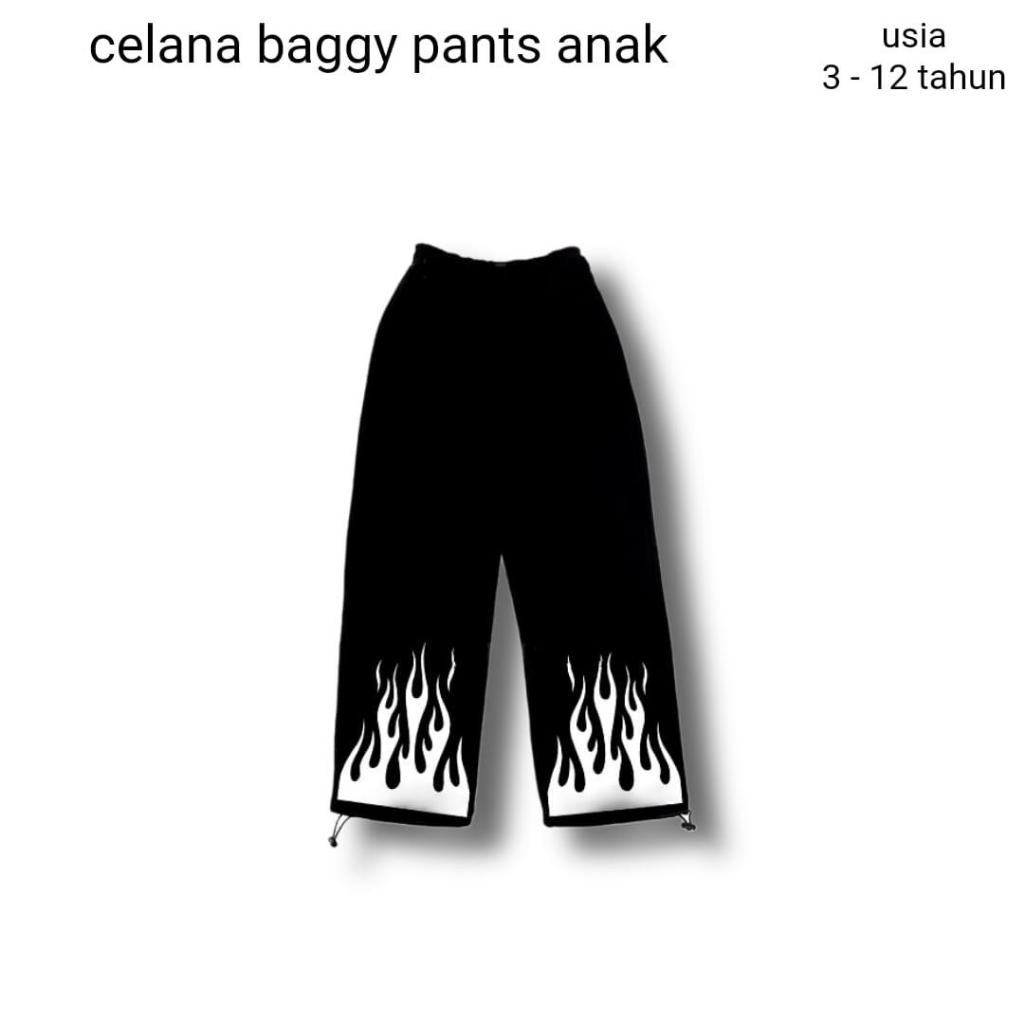 กางเกง Baggy สําหรับเด็ก // Unisex Casual // Skena Streetwear
