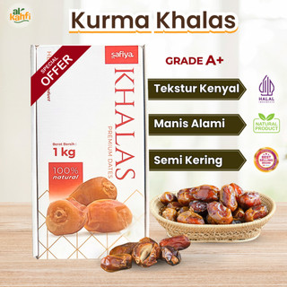 Kurma Khalas 1 Kg Safiya | Kholas Kurma Arab Original