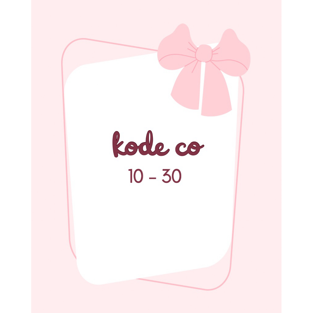 รหัส CO 10-30, NAME OF TT รวมในหมายเหตุ