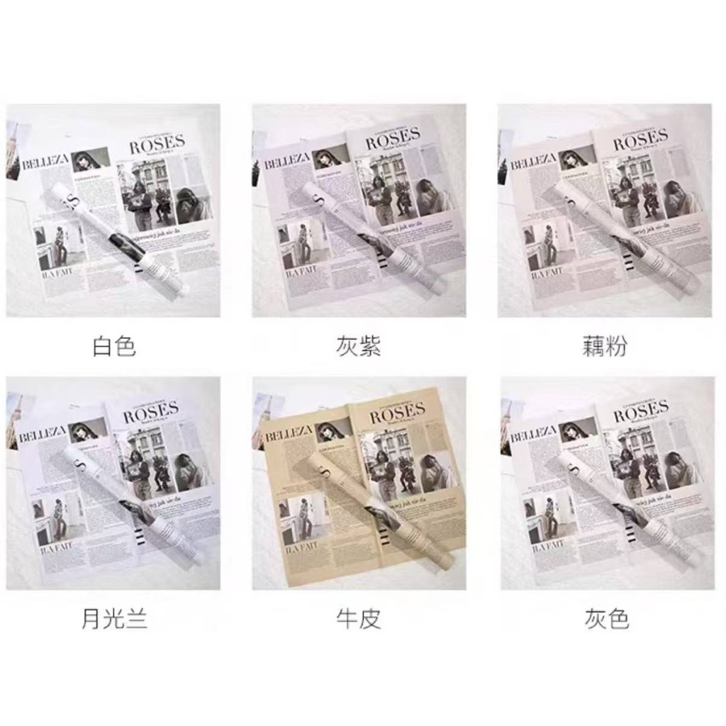 [1 แพ็ค] FLOWER WRAPPING PAPER CELLOPHANE RETAIL PAPER FLOWER BOUQUET HAND BOUQUET หนังสือพิมพ์กุหลา