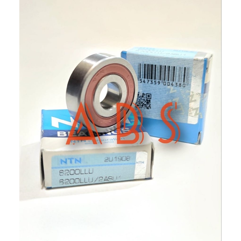 BEARING 6200 LLU NTN RUBBER CAP 10x30x9MM