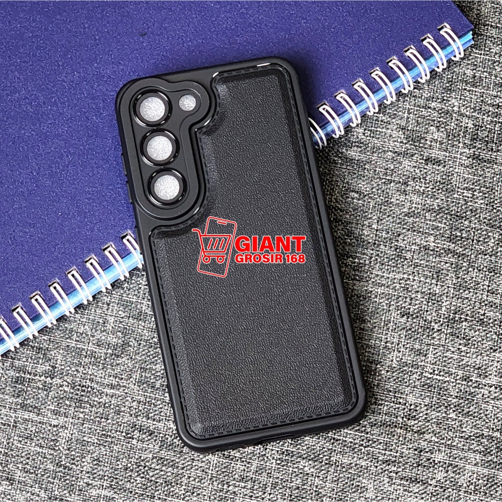 CASE SAMSUNG S23 FE CASE LEATHER PRO CAMERA BLACK SOFTCASE SAMSUNG S23 FE