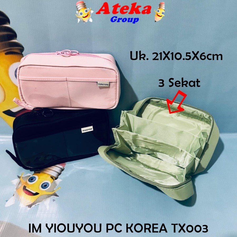 [1 ชิ้น] IM YIOUYOU KOREAN PENCIL CASE TX003 3 ชุด