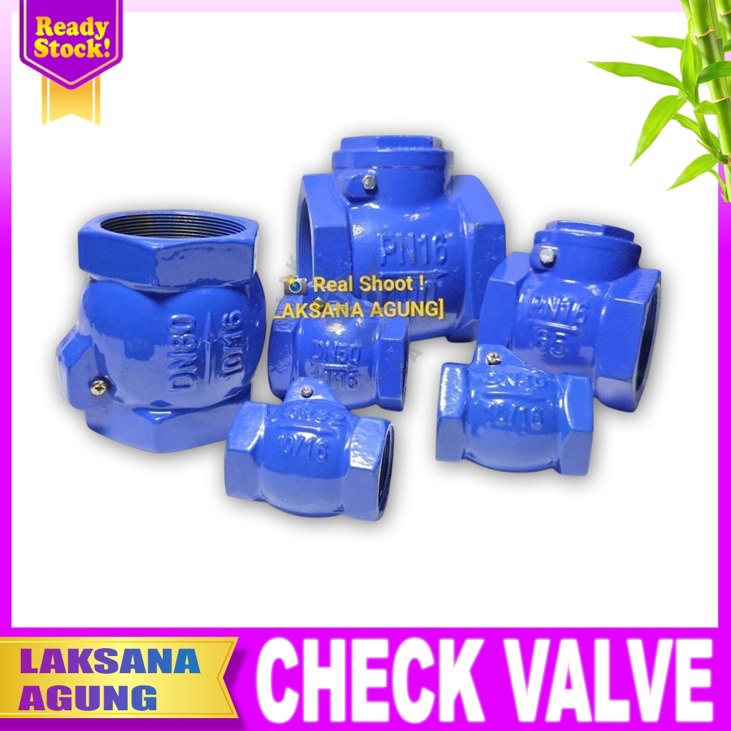 [QT450] SWING CHECK VALVE 1-1/2" TYPE เบรคภายใน | CHECK VALVE DN40 เหล็กดันรายละเอียดภายใน