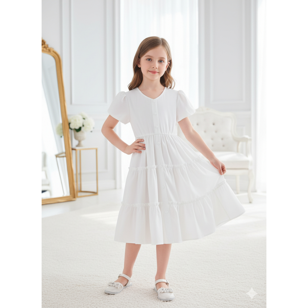 MK054 | ชุดสาวทันสมัย ผลิตในประเทศเพื่อน | ชุดเดรสคริสต์มาส | เดรสปาร์ตี้ | ชุดเดรสเด็ก