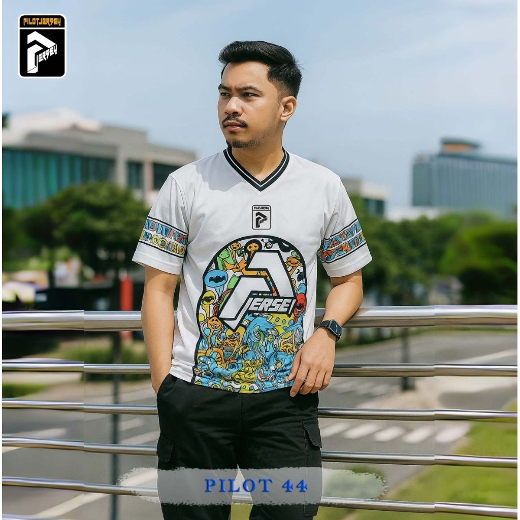PILOT JERSEY - PILOT 44 // Oversize Jersey // Vintage // Streetwear