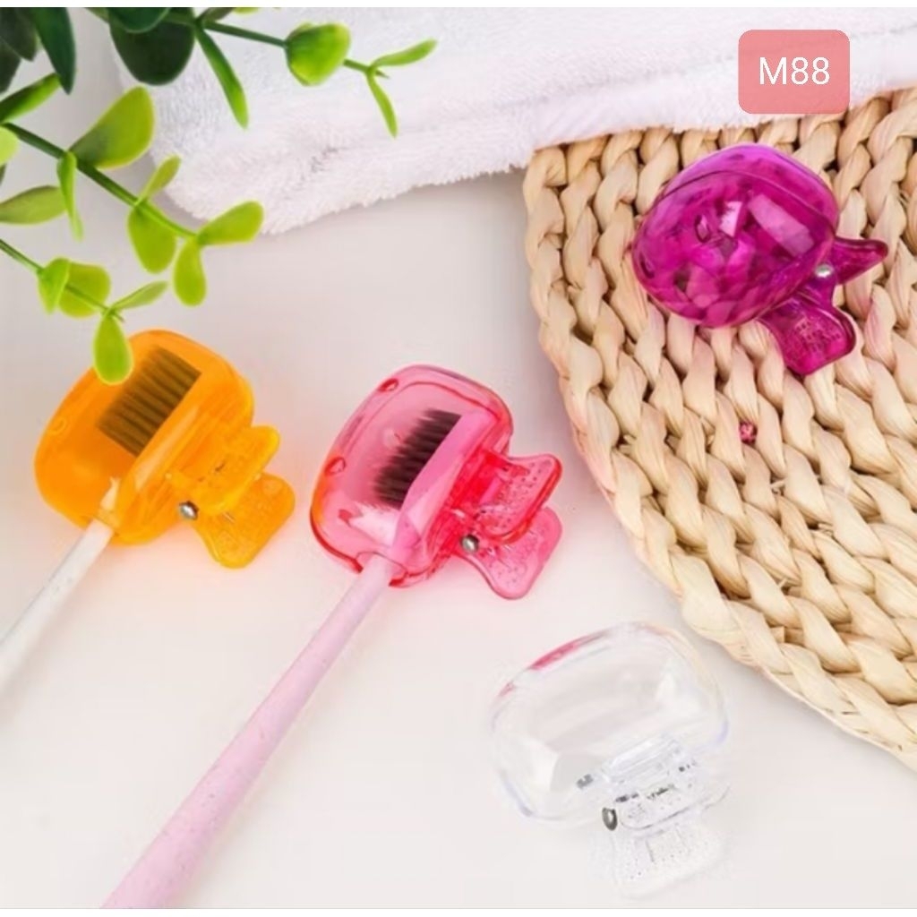 [M88] TRANSPARKENT PORTABLE TOOTHBRUSH COVER TOOTHBRUSH PROTECTOR