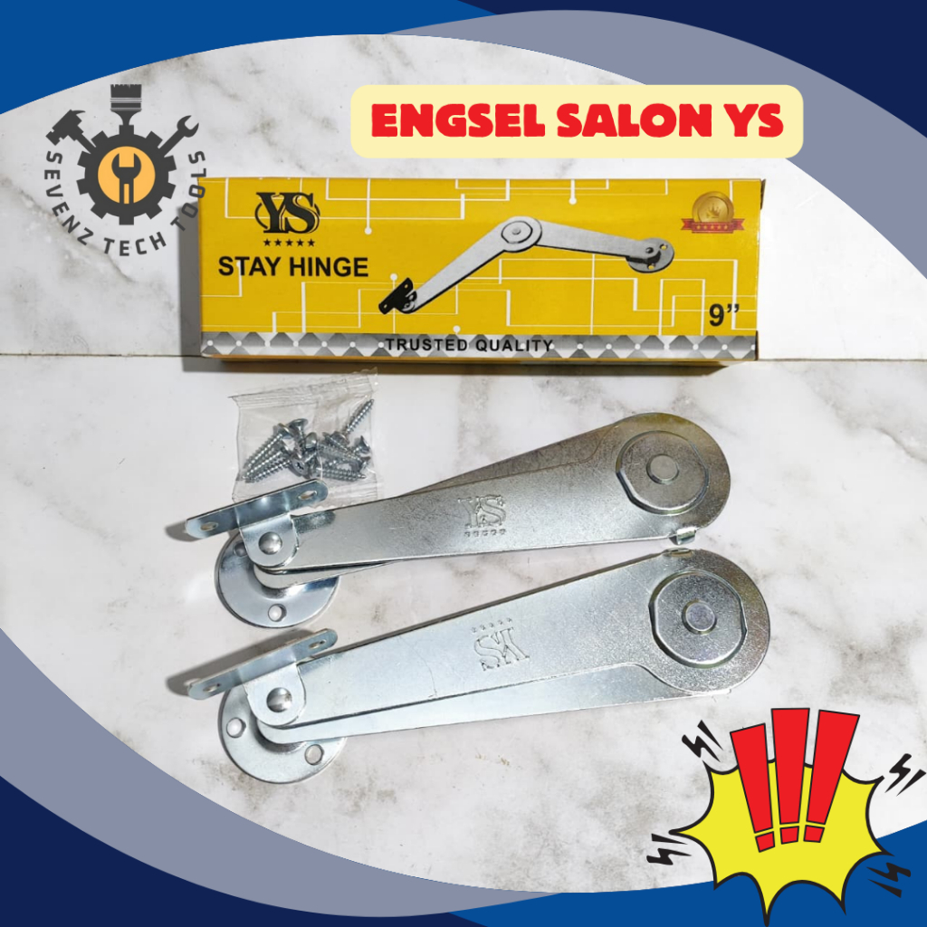 YS SALON HINGE 9" FOLDING WINDOW HINGE 9 นิ้ว YS ลมขวา YS