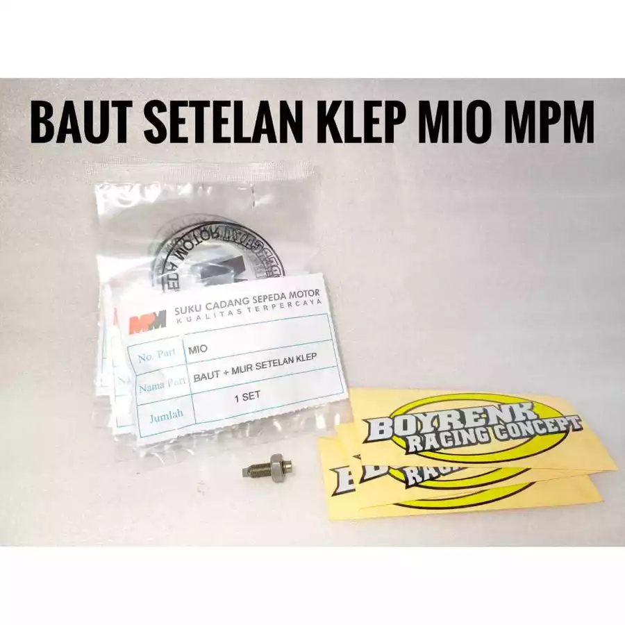 MIO NOUVO MPM VALVE ADJUSTMENT BOLT NUT - BOYRENK RACING CONCEPT