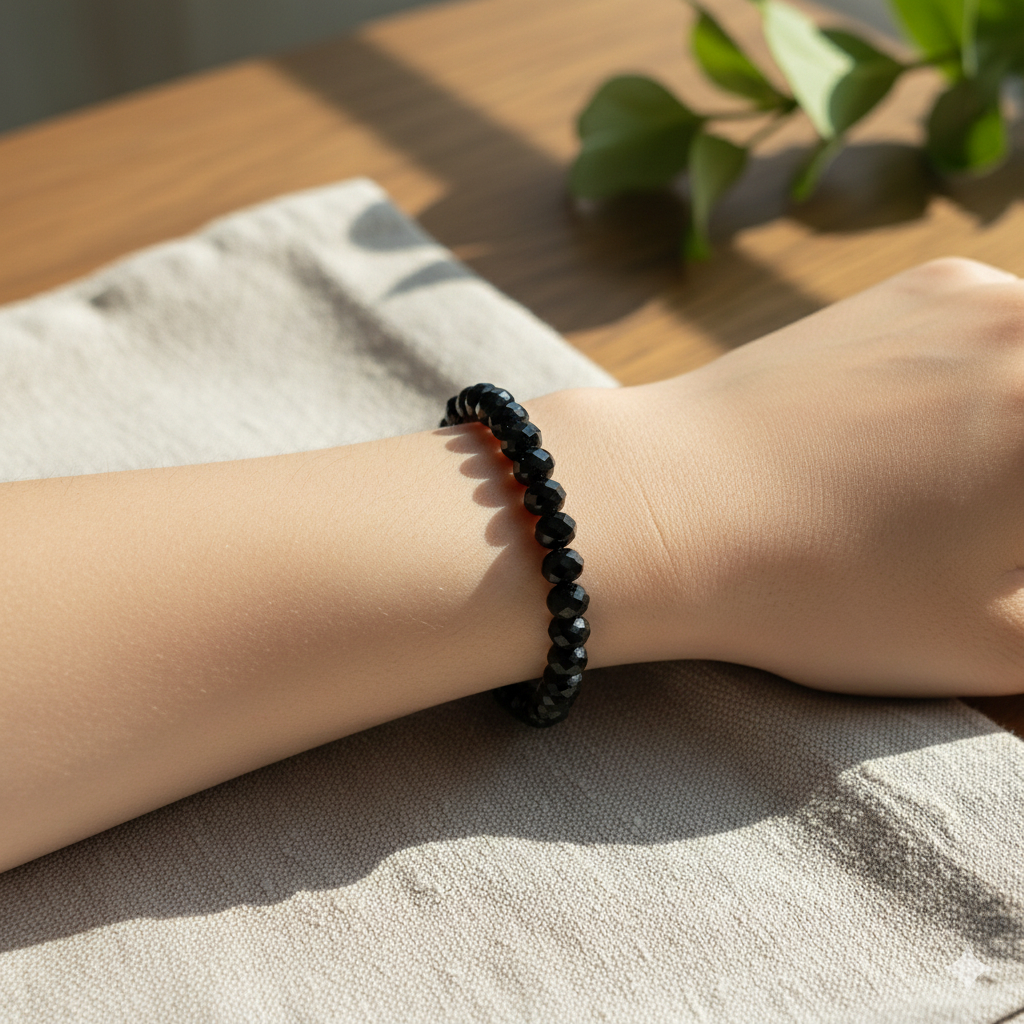 BLACK ONIX CRYSTAL STONE BRACELET