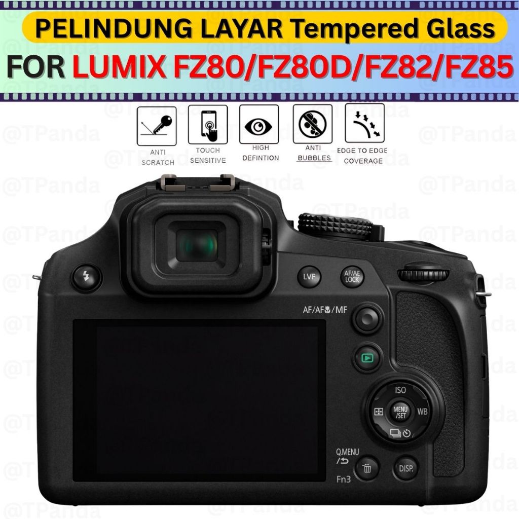 LAYAR PANASONIC LUMIX FZ80 FZ80D FZ82 FZ85 กระจกนิรภัยป้องกันหน้าจอกล้อง Anti-Scratch LCD กล้อง FZ 8