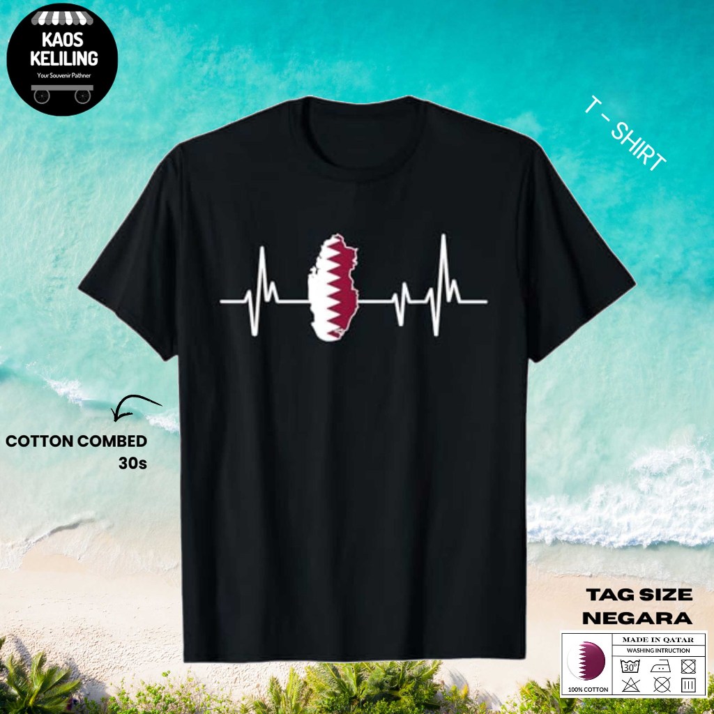 QATAR 21 SOUVENIR เสื้อยืด ORIGINAL QATAR LABEL TAG PREMIUM GIFT SOUVENIR CLOTHES