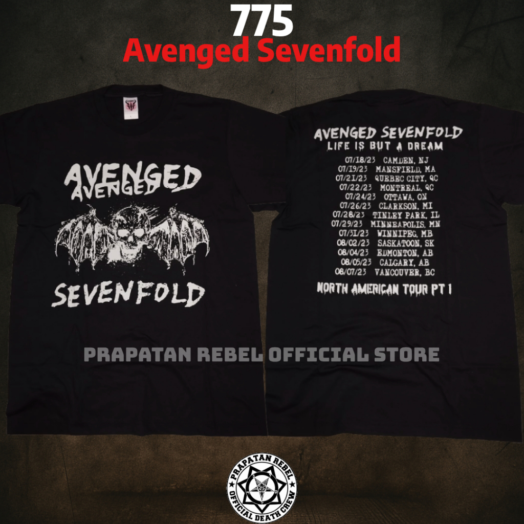 KATUN AVENGED SEVENTIFOLD A7X Cotton Music T-Shirt – Mens Distro Metal Builtup T-Shirt | PRPATAN REB
