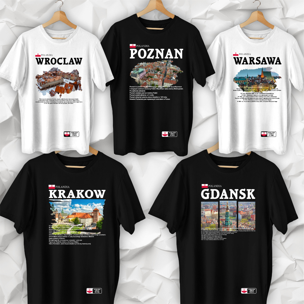 Polandia Warsawa Krakow Poznan Wroclaw City Premium Tshirt New Series - Wroclaw City Shirt Polandia 